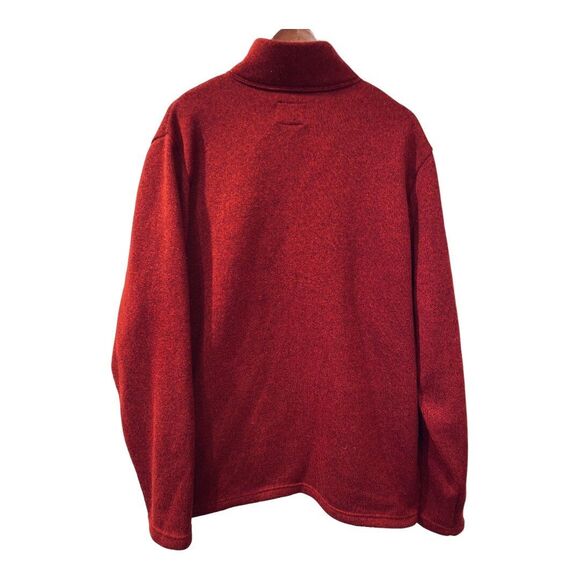 Old Navy Burgundy Red Quarter Zip Fleece Pullover Jacket - size XXL - Picture 2 of 3